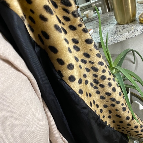 Cheetah print pea coat - Picture 7 of 8